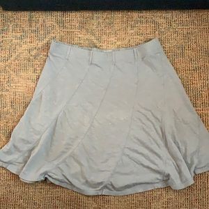 Cotton flare casual skirt.  Falls just above the knee.